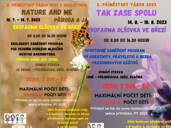 Letní příměstké tábory 2023